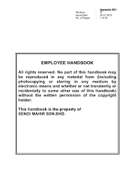 Downloadable employee handbook forms, employee policies and answers to frequently asked download this free, complete employee handbook template, fill in the brackets with your information. Handbook Eng Version Rev2 Jan13