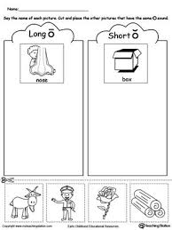 Short And Long Vowel O Picture Sorting Vowel Worksheets Kindergarten Worksheets Short Vowels