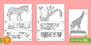 Dibujos Para Colorear De Animales De La Selva