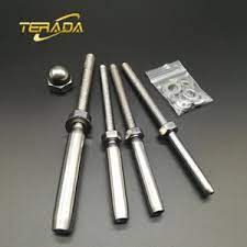 Our wood cable rail hardware is available in three sizes; China Stainless Steel Swageless Fittings For 1 4 Cable China Wire Cable Tensioner 1 8 Cable Fittings