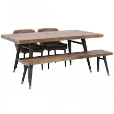 Hillsdale emerson 5 piece rectangle dining set. Modi Dining Table Bench 2 Rivington Chairs Barker Stonehouse