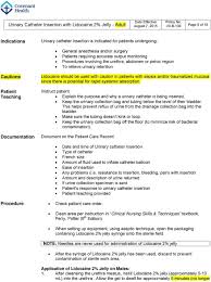 Urinary Catheter Insertion With Lidocaine 2 Jelly Adult