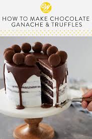 How To Make Basic Chocolate Ganache Truffles Wilton Frosting Recipes Homemade Chocolate Macaron Recipe