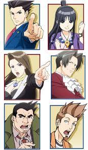 Character Portraits From The Upcoming Ace Attorney Anime Phoenix Wright Ace Attorney Phoenix Wright Character Portraits Ace