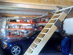 Putting up the stairs to the attic and building the rail. Easy Stairs Loft Loft Staircase Loft Stairs Garage Attic