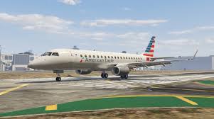 The e175 windows are the largest in alaska's fleet for. Embraer 175 American Eagle Livery Gta5 Mods Com