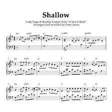Out of there are a total of 19 songs in a star is born soundtrack (without dialogue). Shallow Lady Gaga From A Star Is Born Piano Sheet Music