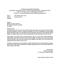 Besar harapan kami untuk dapat bekerja sama dengan perusahaan wedding. Surat Penawaran Ruko