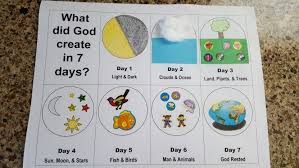 Creation What Did God Create In 7 Days This Is What I Created To Make With Prek And Kinder Students Faith Formation Bible Study For Kids Light In The Dark