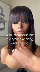 A haunted house but everyone's wearing synthetic wigs 😱👻why I'll never  pay for people to scare me