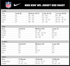 51 Valid Nfl Jersey Sizes Chart