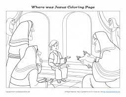 Jesus as a boy coloring page. Where Was Jesus Printable Bible Coloring Pages And Activities