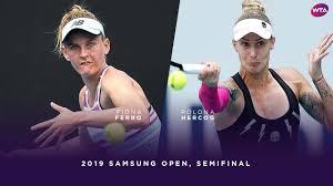 Anett kontaveit and fiona ferro to meet in palermo open final tennis news times of india 2020 08 0. Fiona Ferro Vs Polona Hercog 2019 Samsung Open Semifinal Wta Highlights Youtube
