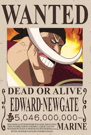 Franky's wanted poster, depicting the franky shogun. Edward Newgate Shirohige Bounty One Piece Ch 957 By Bryanfavr On Deviantart Bajak Laut Gambar Serigala Gambar