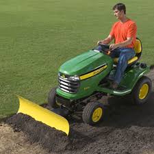 The tractor is powered by a john deere itorque power system, a combination of engine features and an exclusive hood design that provide superior lugging ability, even cooling, and durability. John Deere 44 Inch Front Blade For X300 Series Tractors Sku23044