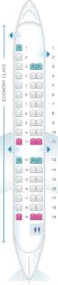 Seat Map Air France Embraer Erj 145 Map China Southern