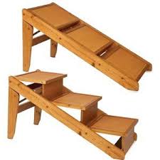 Folding Rustic Ramp Steps 3 Step Dog Ramp For Bed Dog Steps For Bed Dog Stairs