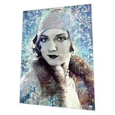 1920s Art Deco Lady "Amber" Wall Art