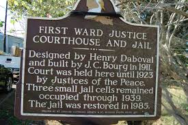 First Ward Justice Courthouse And Jail Arabi St Bernard Parish Louisiana Louisiana History Historical Marker Louisiana