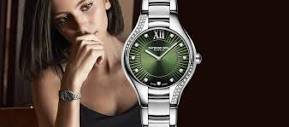 Noemia Ladies Quartz Green Dial 47 Diamonds Watch, 32mm - Store US ...