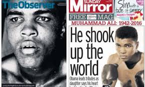 Muhammad Ali: what the Sunday newspapers said about 'the greatest'