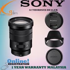 While focusing and zooming can be done via their respective rings, zooming is mostly done via. Sony E Pz 18 105mm F 4 G Oss Lens Sony Malaysia 1 Year Wty Shopee Malaysia