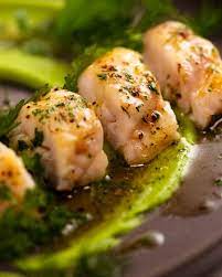 Mix the tomato paste with the black olives. Poor Man S Lobster Monkfish With Herb Brown Butter Recipetin Eats