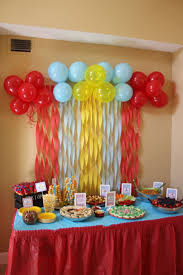 Simple Birthday Cake Table Decoration At Home Madison S Birthday Party Ideas