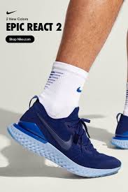Run Your Most Colorful Comfy Miles Ever In Cushy Cobalt A New Epic React 2 Color On Nike Com Bo With Images Sneakers Men Fashion Jeans And Sneakers Running Shoes For Men