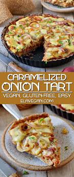 Homemade Caramelized Onion Tart Made With Red Onions Leek And Other Healthy Ingredients This Onion Pie Is Ca Onion Tart Caramelised Onion Tart Onion Recipes