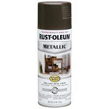 Rust Oleum Stops Rust Dark Bronze Metallic Spray Paint Actual Net Contents 11 Oz In The Spray Paint Department At Lowes Com