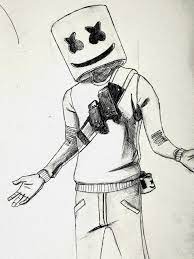 How to draw marshmello easy | fortnite season 7 drawi. Marshmello Sketching Concert Was Amazing Thank You Epic Games And Marshmello Fortnitebr