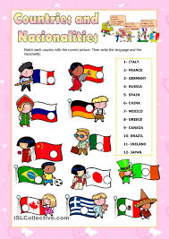 Countries And Nationalities Learning English For Kids English Lessons English Classroom