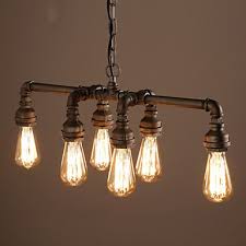 Edison Retro Loft Style Vintage Industrial Pendant Light Lamp Metal Water Pipe Luminaire Lampara Colgantes Lighting Pop