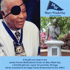 If 60 gifts are made to the James Farmer Multicultural Center