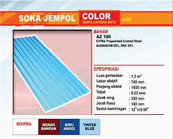Lem talang soligen / lem seng genteng soligen / tambal atap seng: Genteng Metal Soka Jempol Cv Multi Griya Bangunan