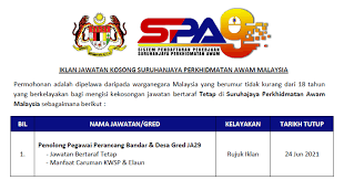 June 1 at 3:06 pm ·. Permohonan Jawatan Kosong Di Spa Malaysia Tarikh Tutup 24 Jun 2021