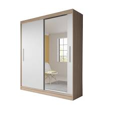 Verkaufe einen gebrauchten 3türigen kleiderschrank.der schrank ist bereits. Kleiderschrank Schwebeturenschrank Tess 03 183 Sonoma Eiche Weiss Matt Moblo