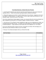 Values Worksheet Page 1 The Desire Map Social Media Advice Find Your Why