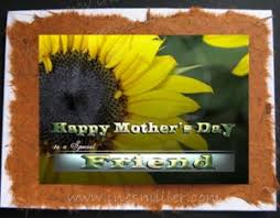 Thank you for everything you've done for us. Friend Happy Mother S Day Greeting Card Personalized Handmade Nature Cards Sunflower Shine