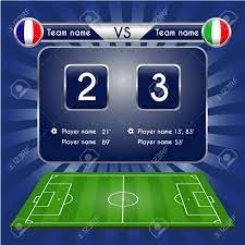Football live scores for all leagues and competitions on sofascore livescore. Broadcast Graphic For Football Final Score Football Soccer Match Royalty Free Cliparts Vectors And Stock Illustration Image 109690723