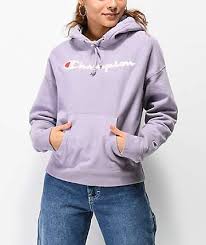 Champion Reverse Weave Lilac Dyed Hoodie Zumiez Zumiez Outfits Champion Hoodie Women Champion Hoodie