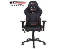 Gt Omega Pro Racing Office Gaming Chair Black Leather Newegg Com