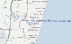 Shark River Island Fixed Railroad Bridge New Jersey Tide