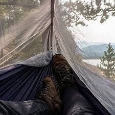 Camping hammock with tree straps for indoor outdoor backpacking travel hiking easy setsup & use: Hammock Camping With Bug Net Netting Portable Camping Hammock Tree Hammock For Outdoor Indoor Backpacking Survival Travel 2 Tree Straps 16 1 Loops Each 20ft Total Pricepulse