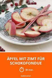 Apfel Mit Zimt Fur Schokofondue Rezept Rezepte Lebensmittel Essen Und Schokofondue