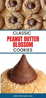 Classic Peanut Butter Blossom Cookies Recipe Peanut Butter Blossom Cookies Peanut Butter Blossoms Blossom Cookies
