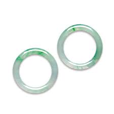 A Pair Of Jadeite Bangles Comprising Two Cylindrical Jadeite Bangles Inner Diameter Approximately 57 3 And 57 9 Mm Widt Antique Earrings Jadeite Jade Jewelry