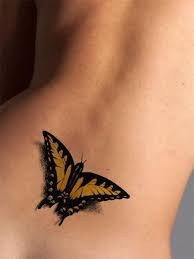 Yellow Butterfly Tattoo Yellow Butterfly Tattoo Butterfly Tattoo 3d Tattoo
