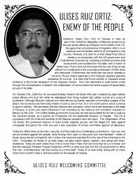 He was from 2004 to 2010 governor of the state of oaxaca. Protest Ulises Ruiz Ortiz In Chicago New York And Dallas El Enemigo Comun
